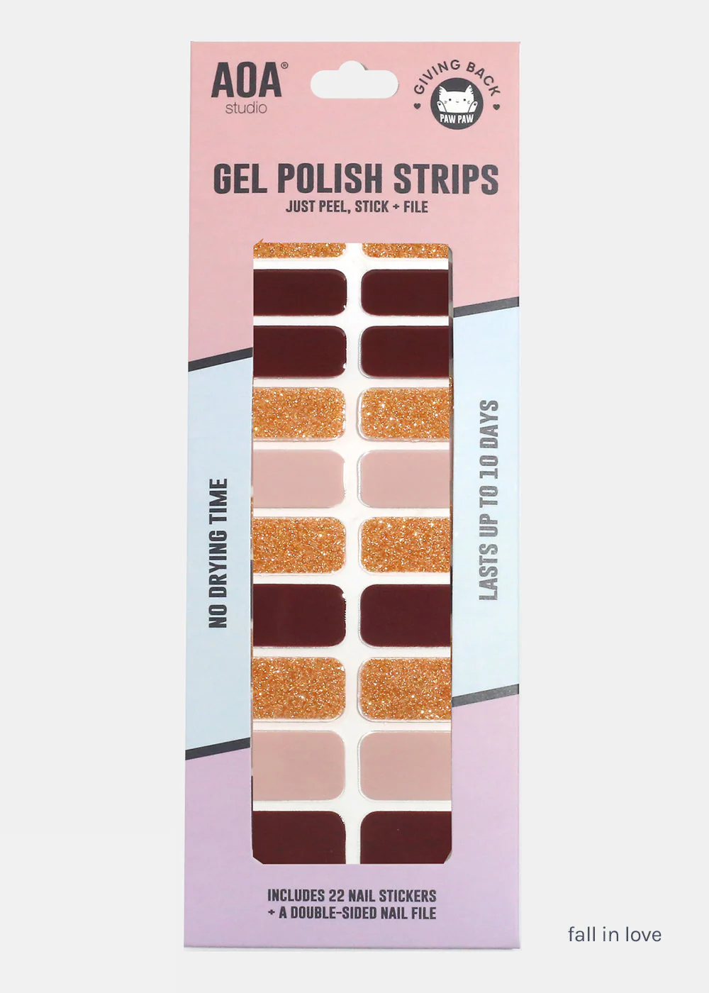 AOA Paw Paw Gel Polish Strips: Fall in Love