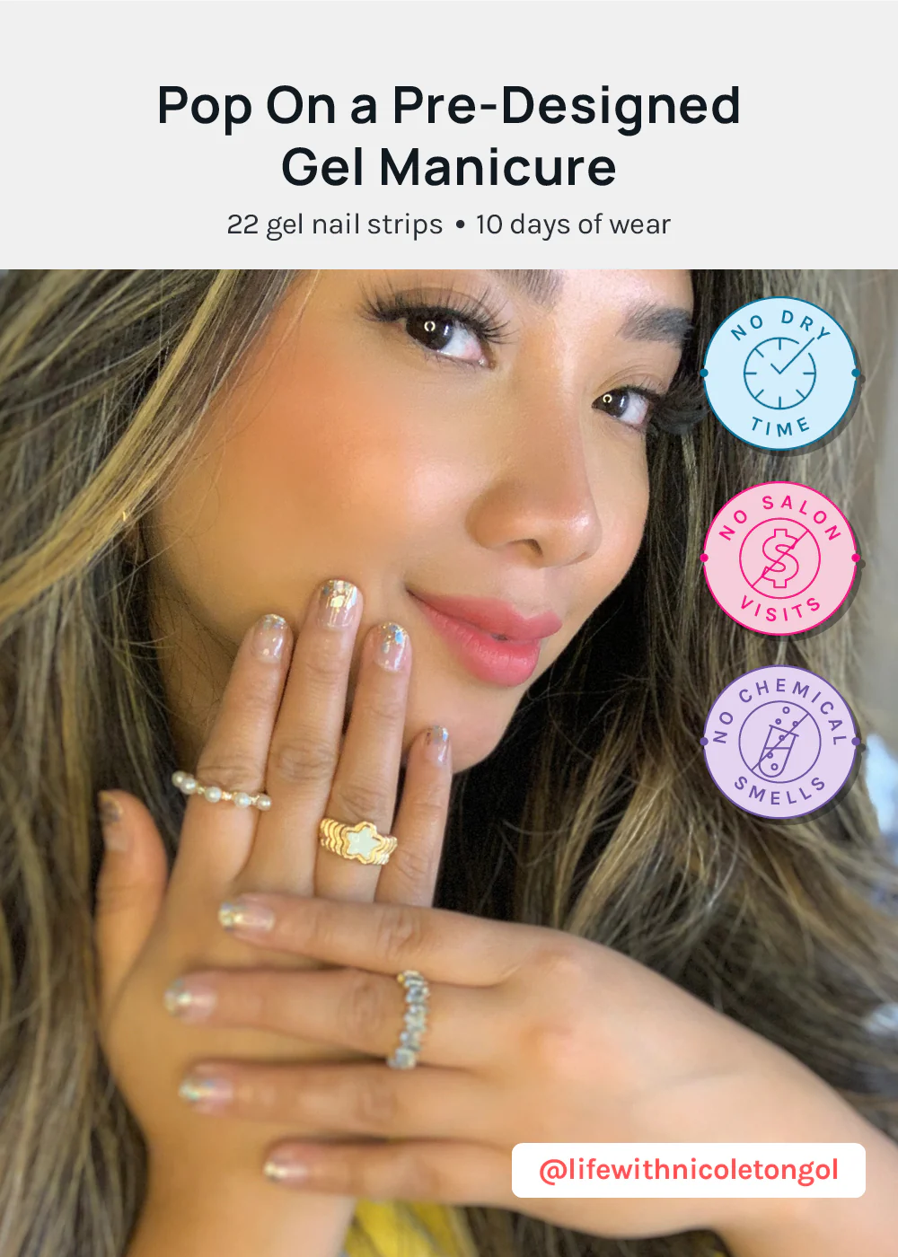 AOA Paw Paw Gel Polish Strips: Glamstar - Image 2
