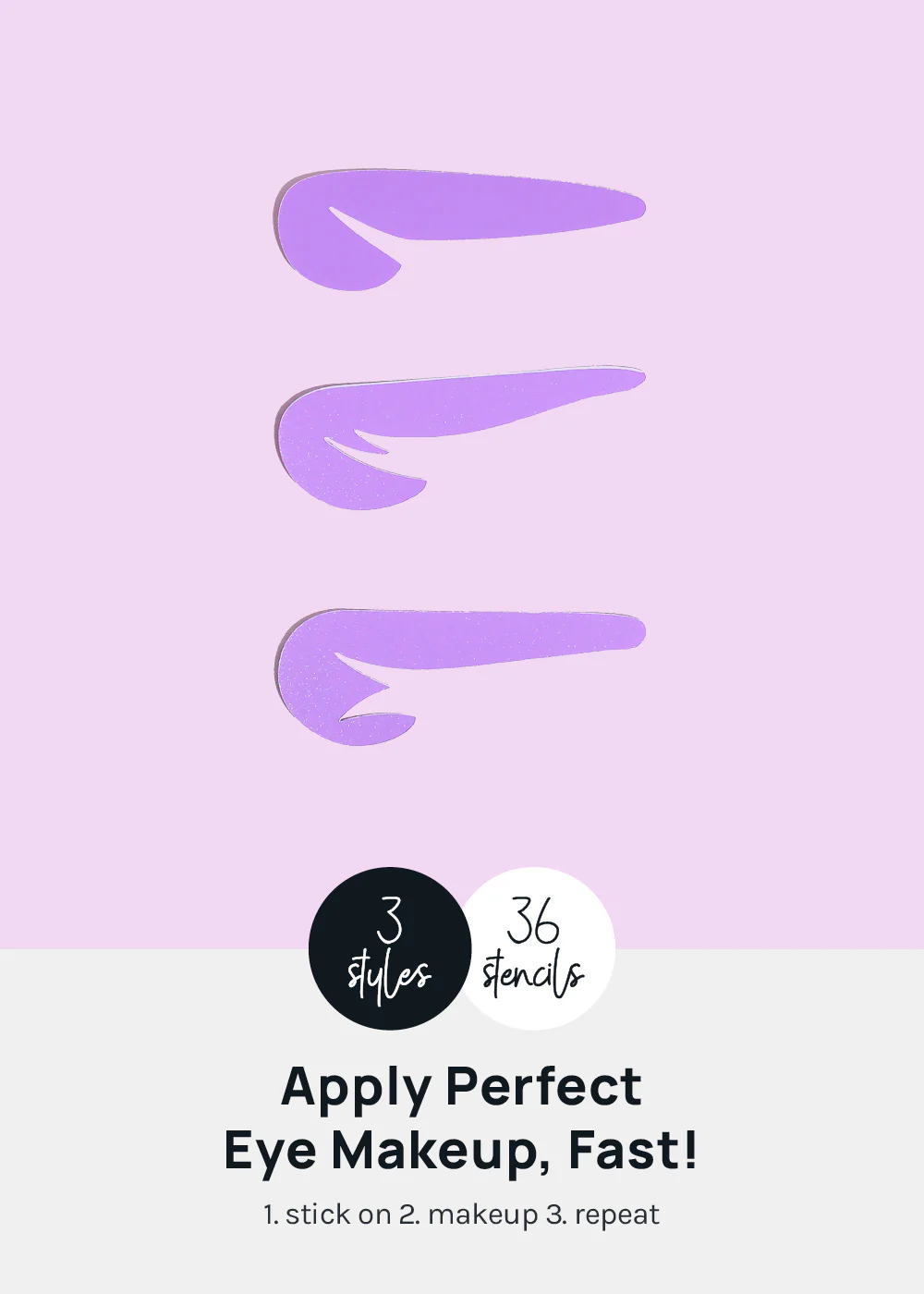 AOA Perfect Winged Eyeliner Sticker Templates - Image 2