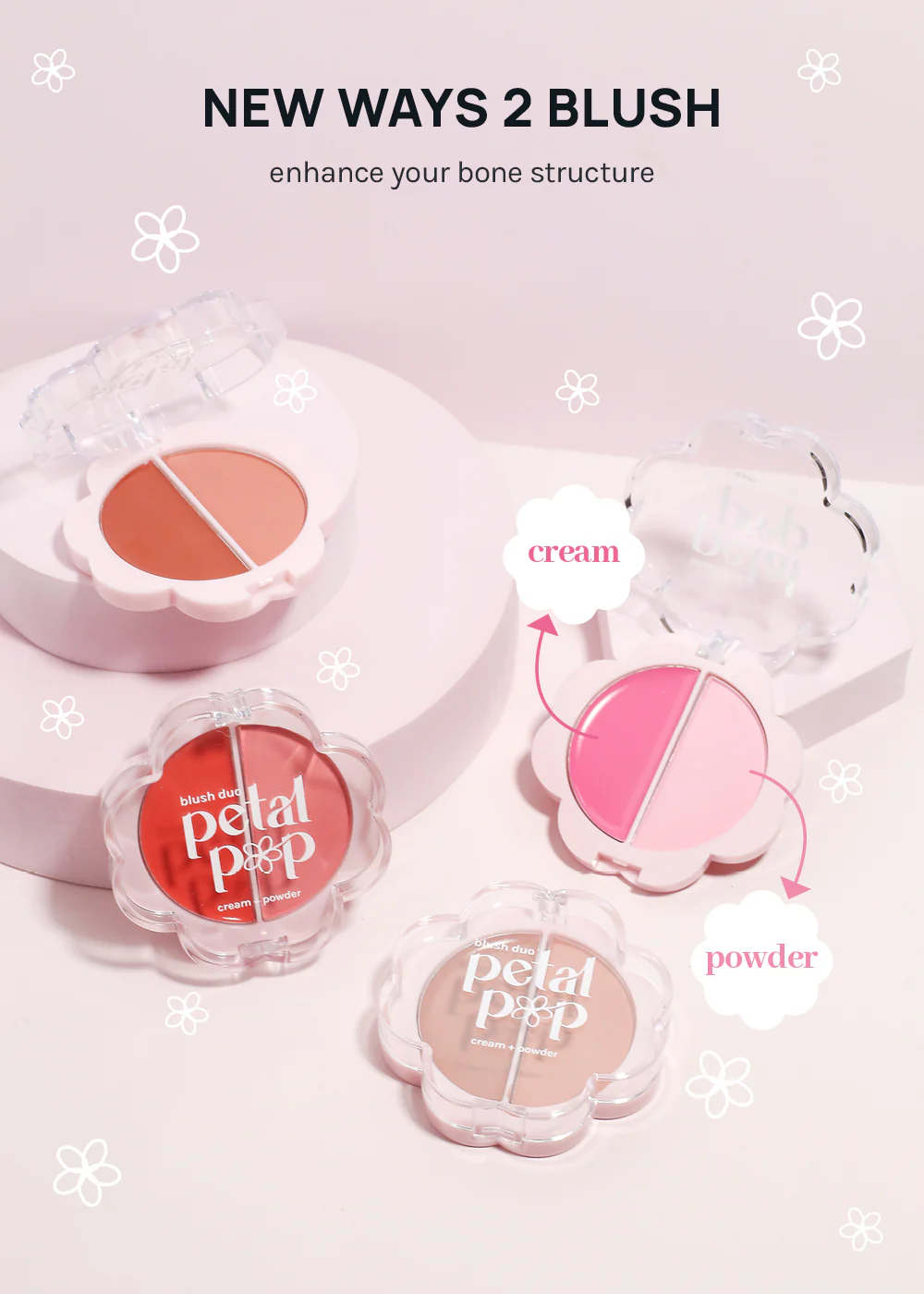 AOA Petal Pop Blush Duo Cream + Powder - Image 2