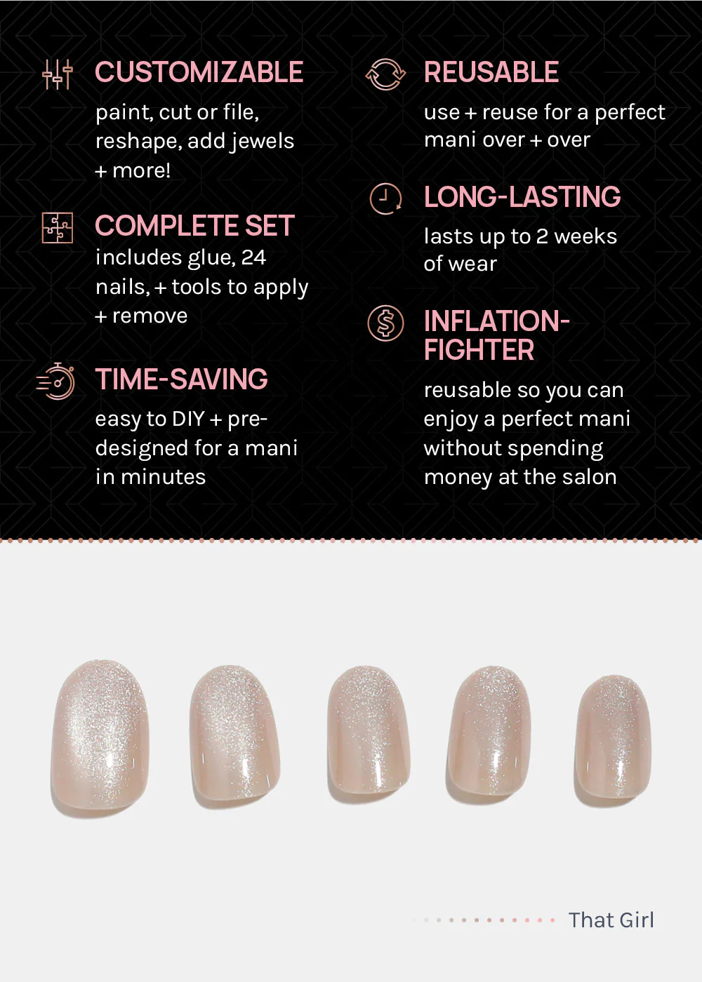 AOA Pro Press-On Nails: That Girl - Image 3