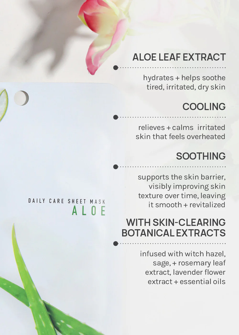 AOA Skin Aloe Daily Care Sheet Mask - Image 4