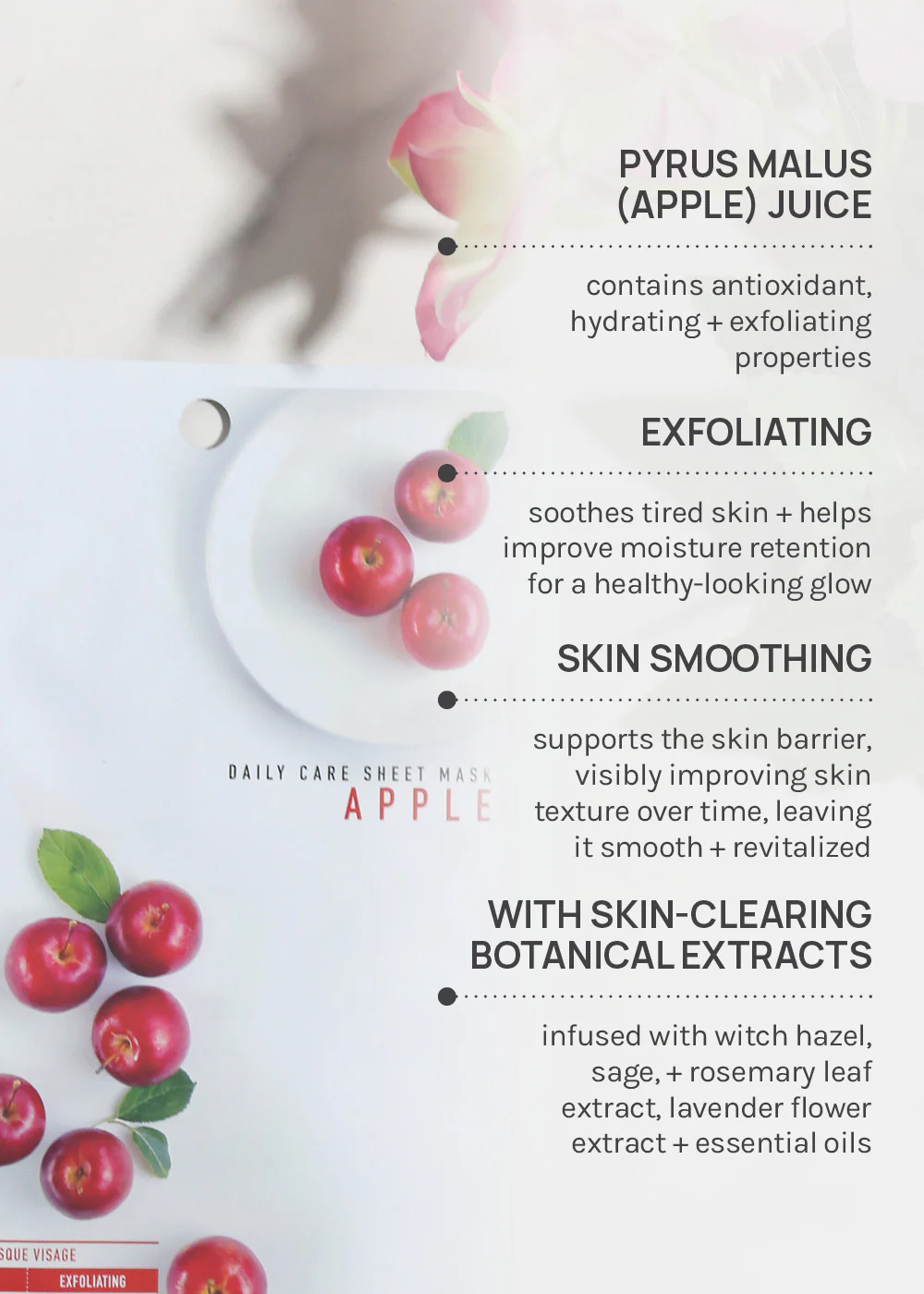 AOA Skin Apple Daily Care Sheet Mask - Image 4