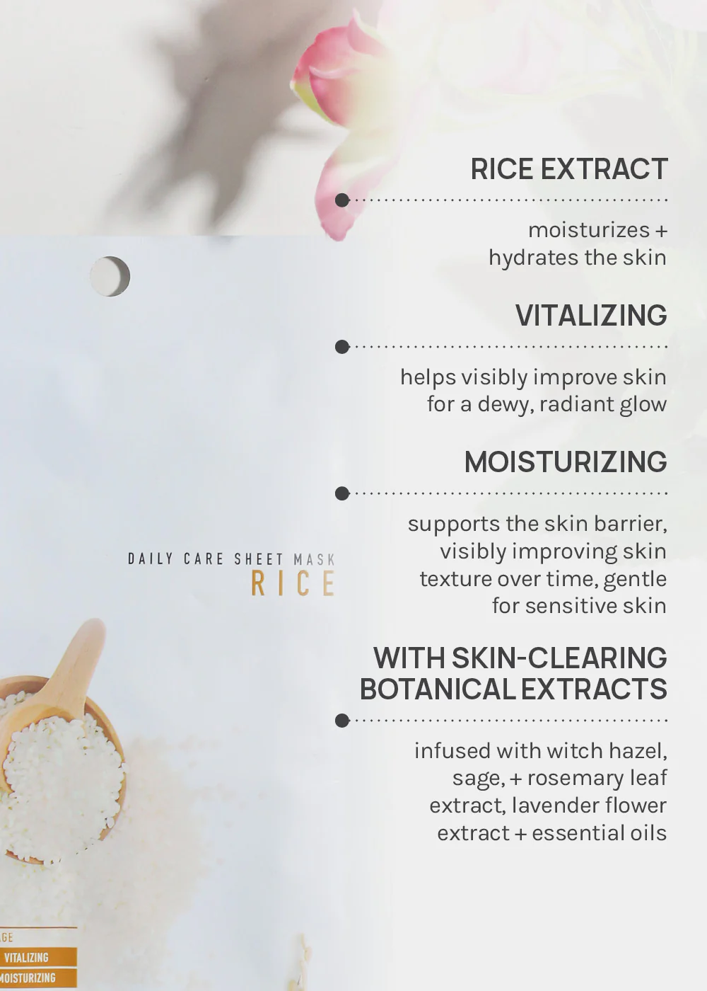AOA Skin Rice Daily Care Sheet Mask - Image 4