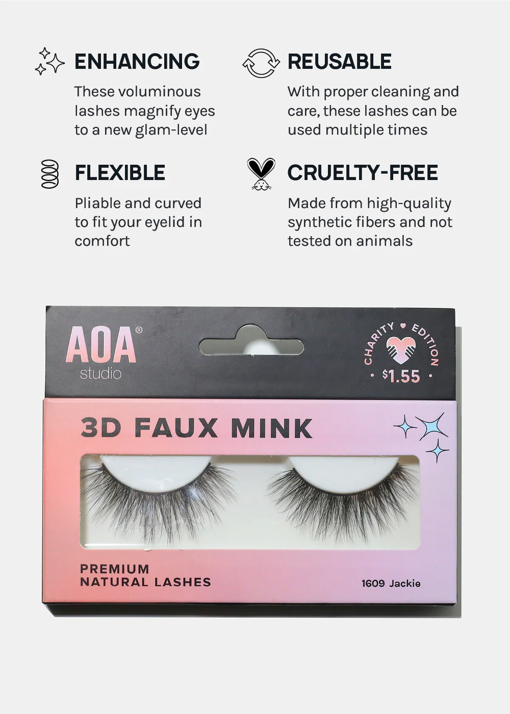 Paw Paw: 3D Faux Mink Lashes - Jackie 5-Pack - Image 5