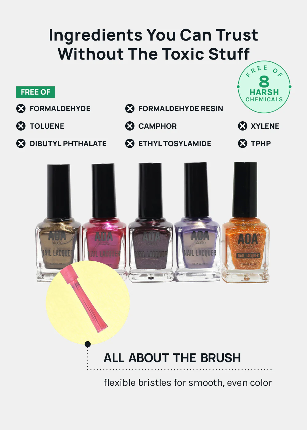 AOA Studio Nail Polish - Dark Shimmers - Image 4