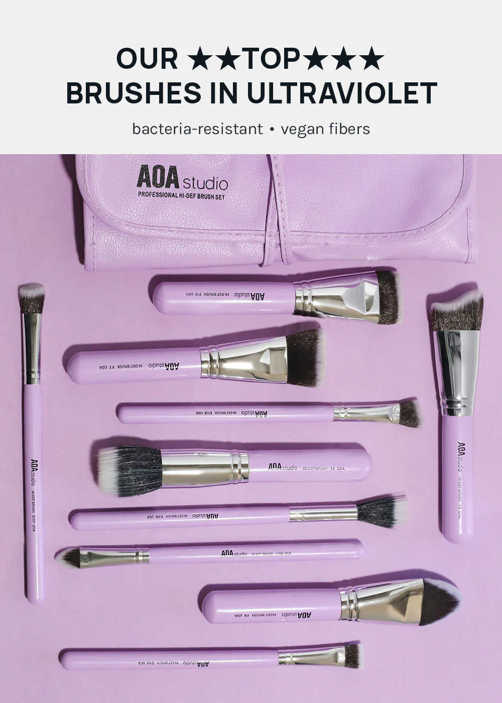 AOA UltraViolet Single Brush – F8 Large Precise Pointed Brush - Image 2