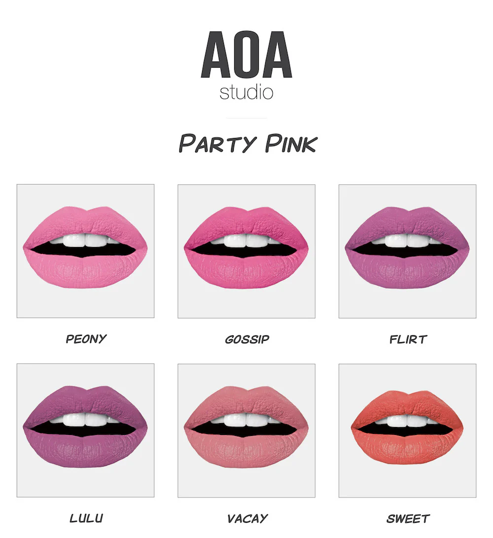 AOA Wonder Liplock - "Party Pink" Mattes - Image 3