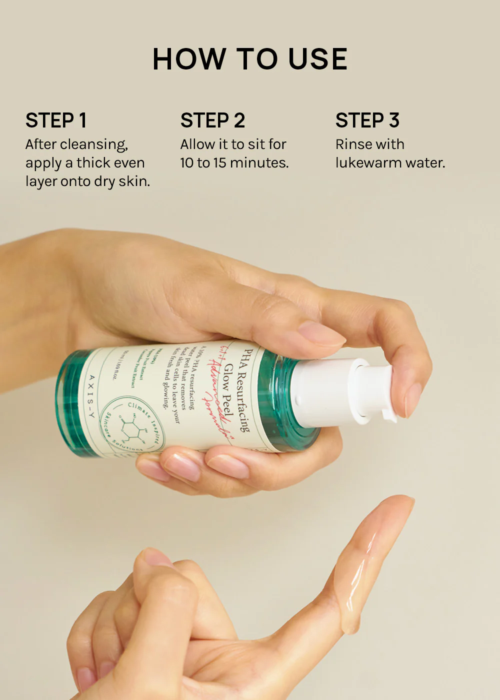 AXIS-Y PHA Resurfacing Glow Peel 50ml - Image 5