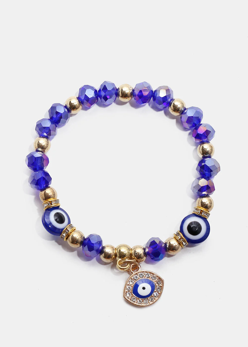 Blue Evil Eye Bracelet & Earring Set - Image 3