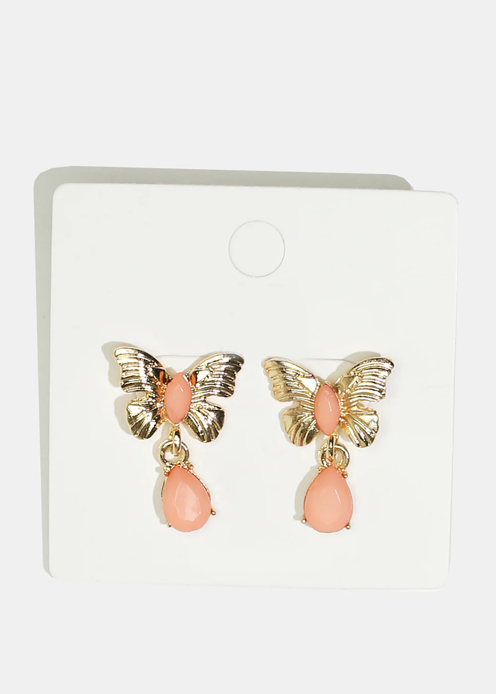 Butterfly & Enamel Dangle Earrings - Image 3