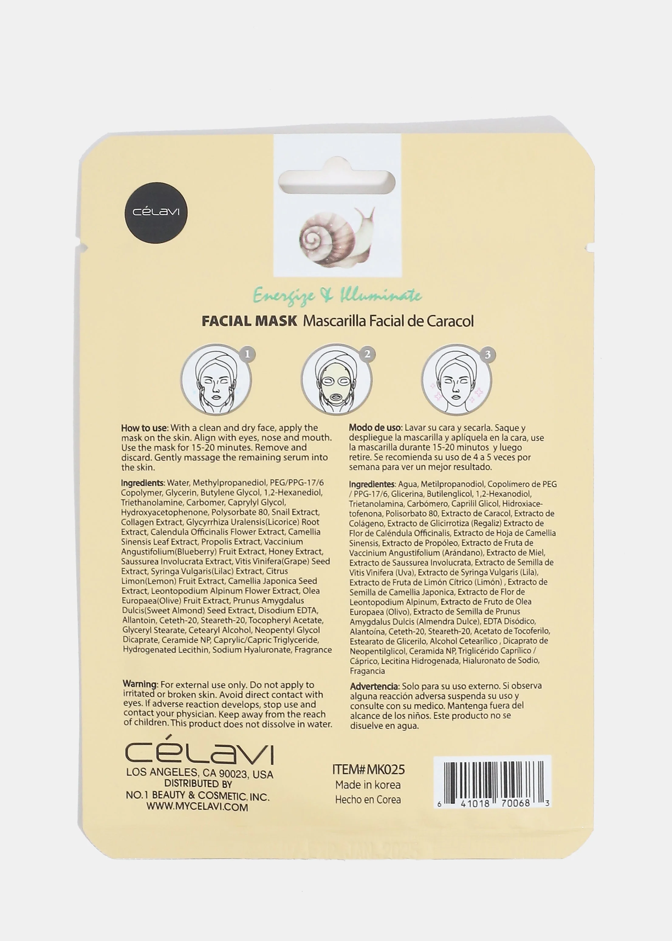 Celavi Snail Sheet Mask - Image 2