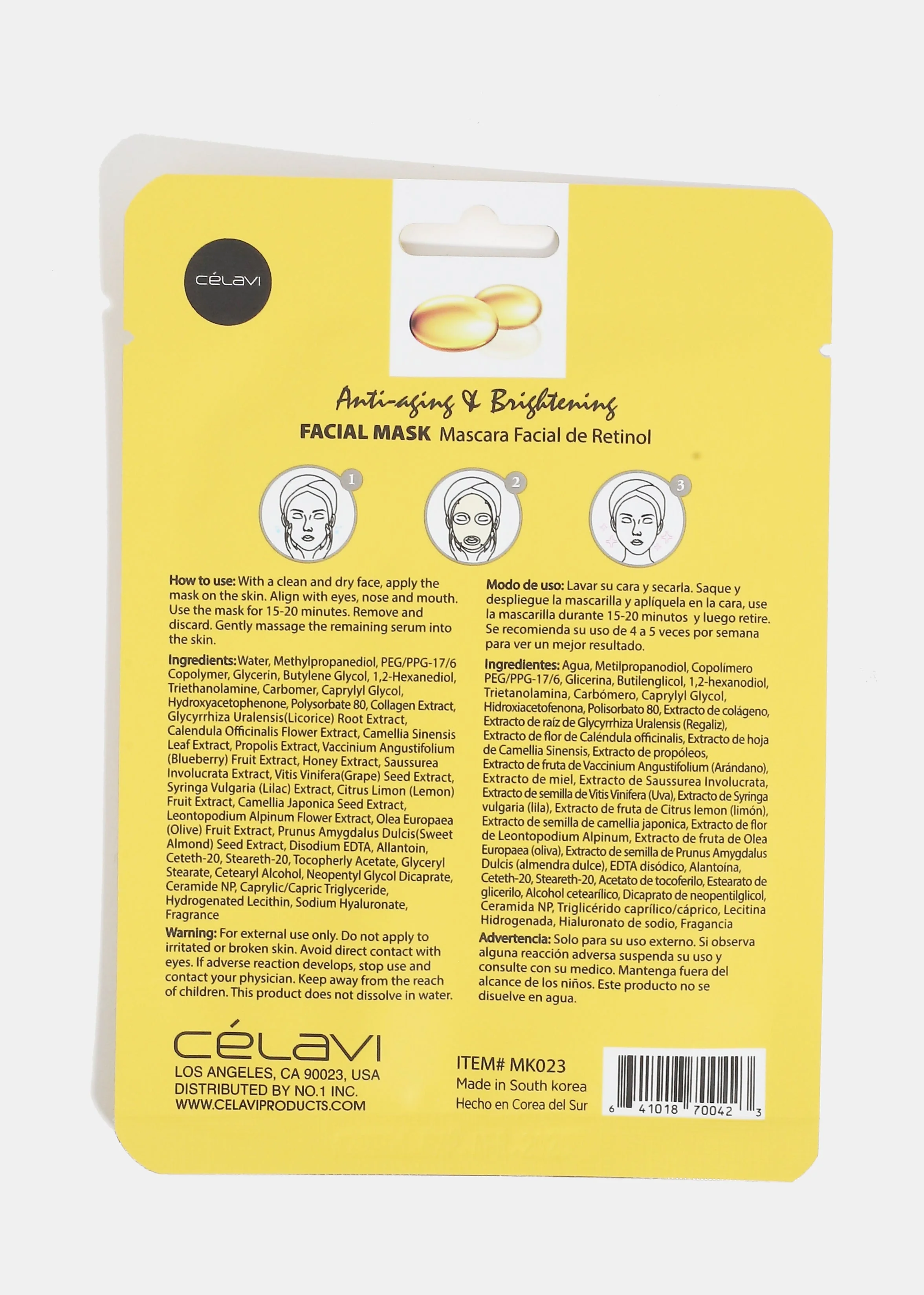CEV Retinol Sheet Mask - Image 2