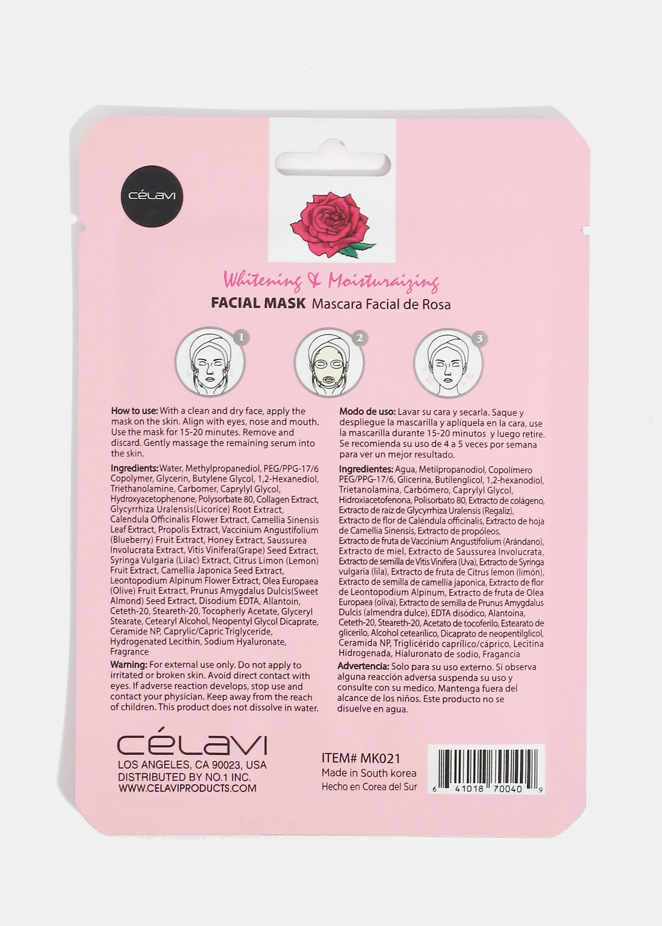 CEV Rose Water Sheet Mask - Image 2