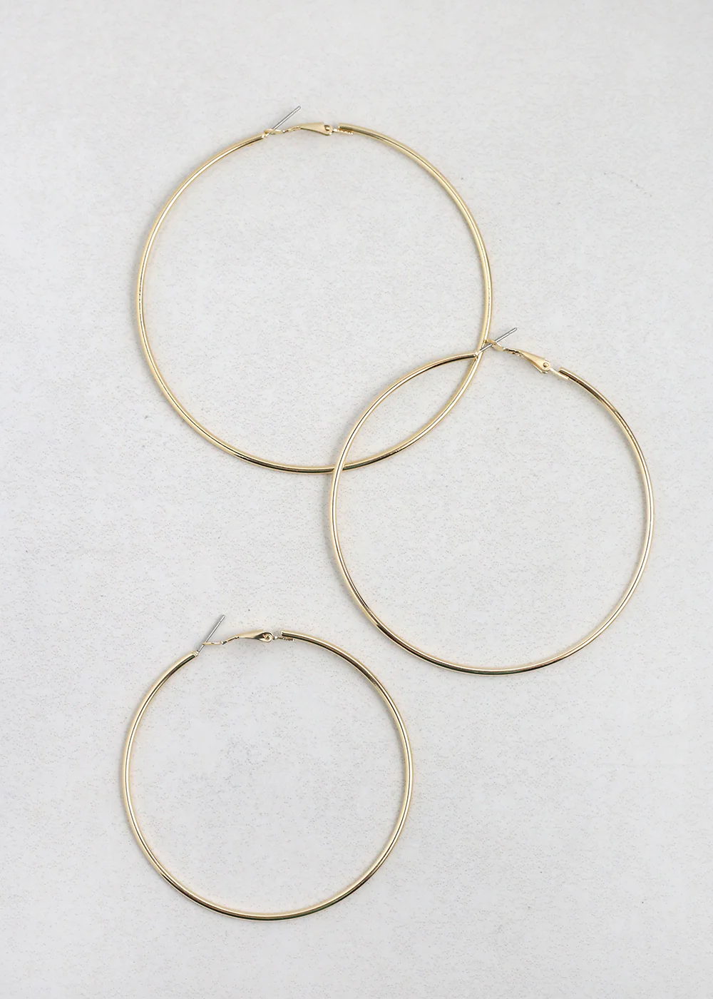 Classic Thin Hoop Earrings - 9mm - Image 2