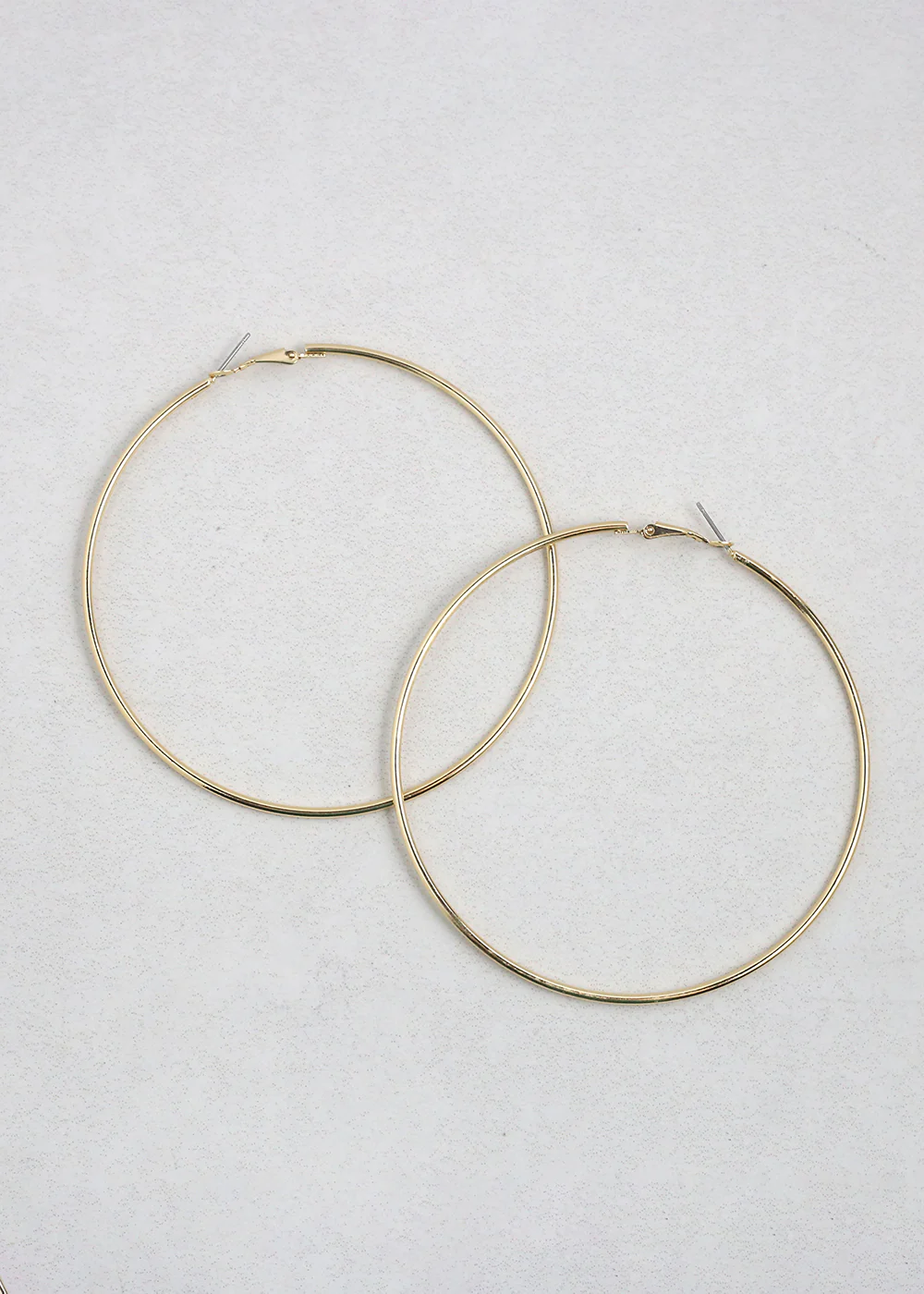 Classic Thin Hoop Earrings - 9mm - Image 3