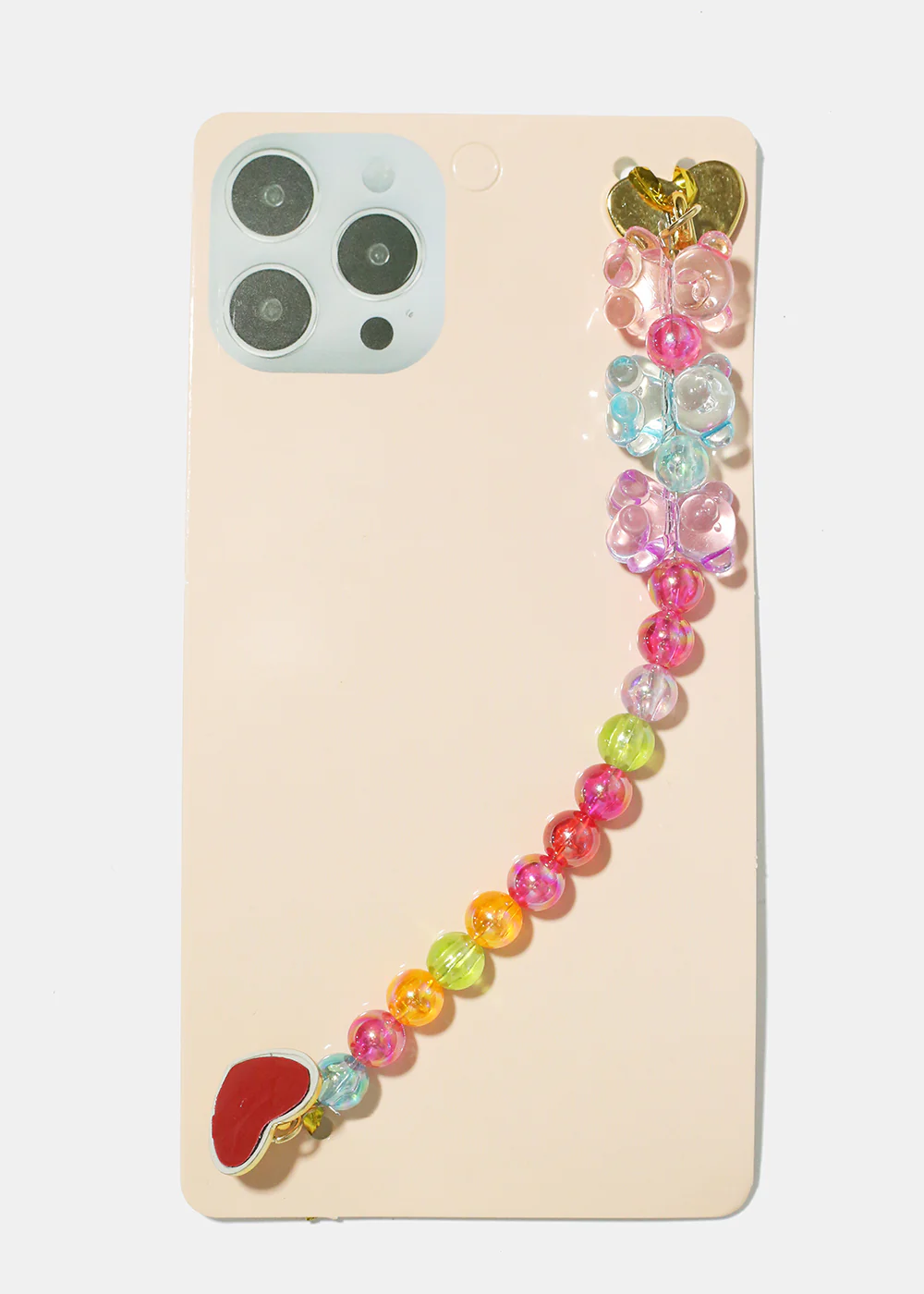 Colorful Bead & Bear Phone Strap - Image 2