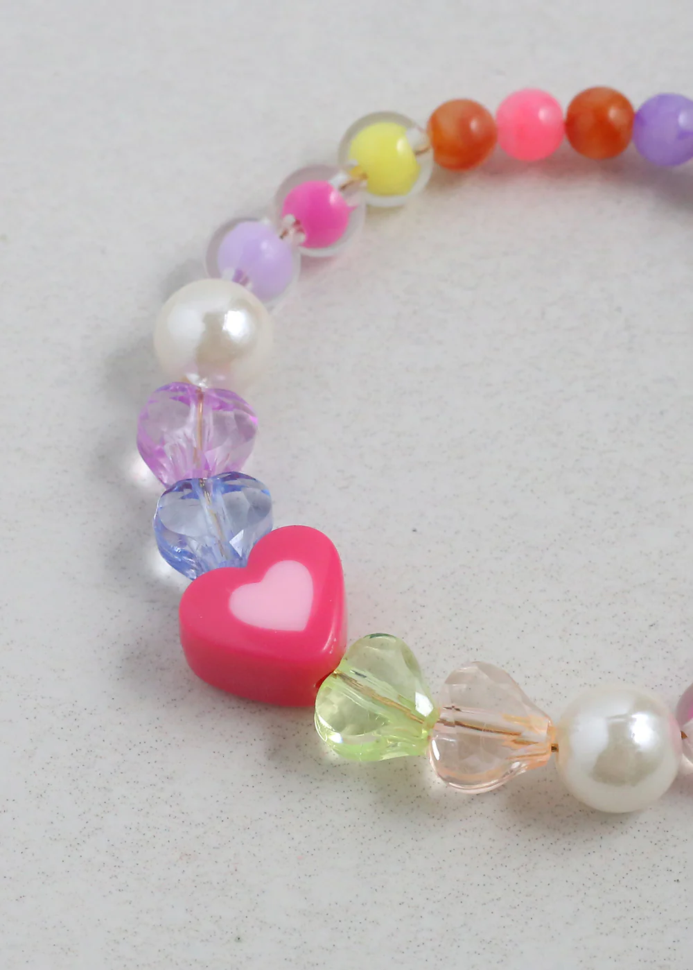 Colorful Heart Keychain Bracelet - Image 4