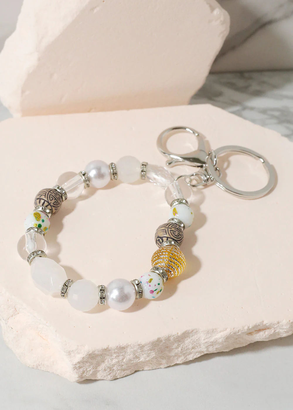 Colorful Stone Keychain Bracelet - Image 10