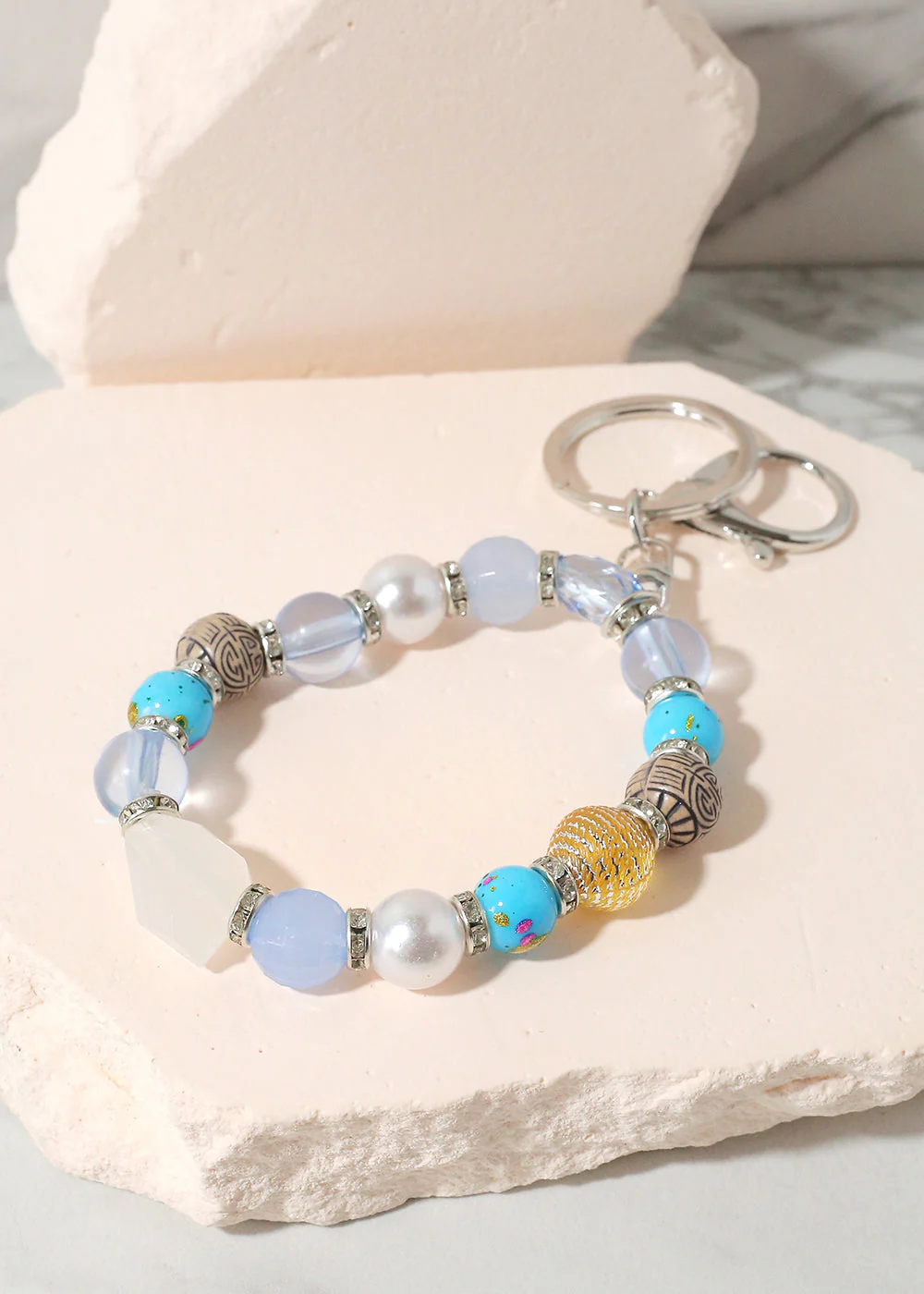 Colorful Stone Keychain Bracelet - Image 11
