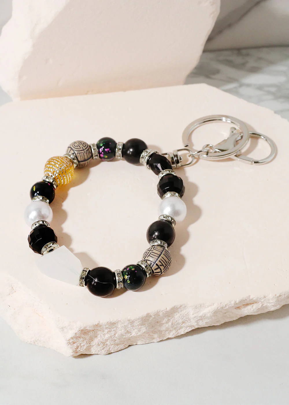 Colorful Stone Keychain Bracelet - Image 13