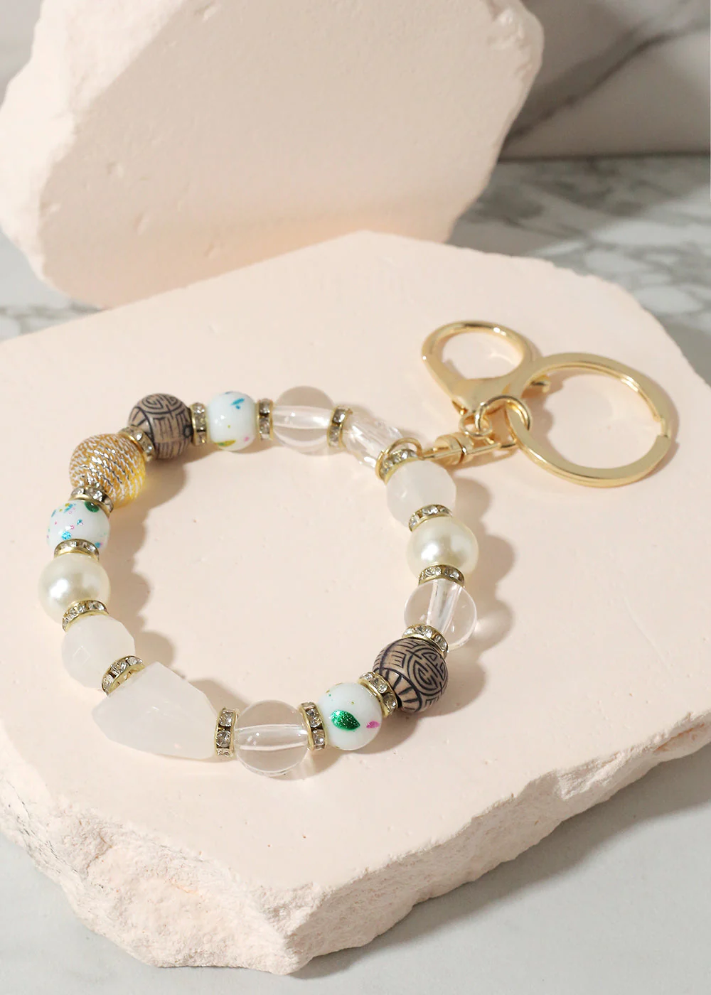 Colorful Stone Keychain Bracelet - Image 4