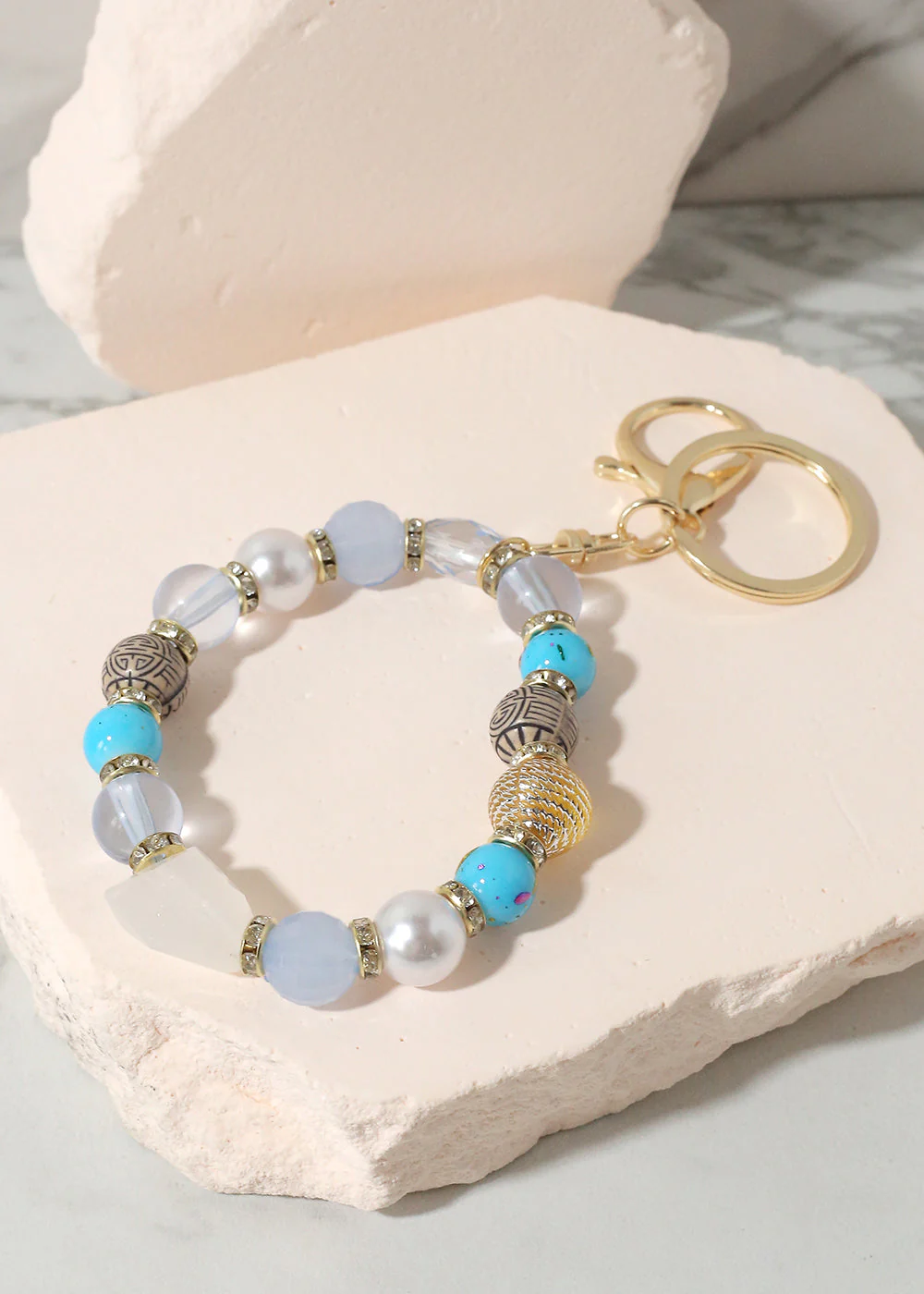 Colorful Stone Keychain Bracelet - Image 5