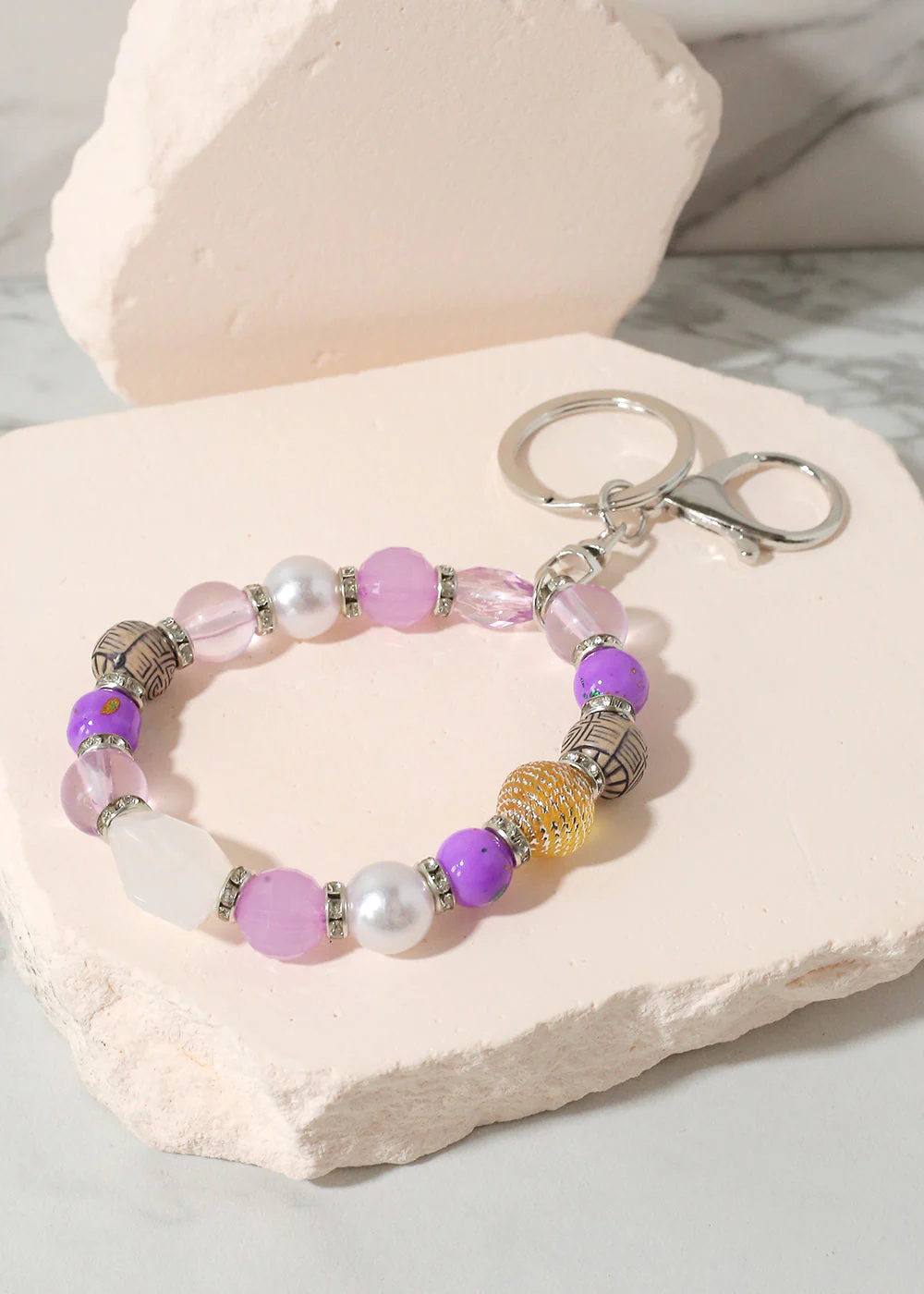 Colorful Stone Keychain Bracelet - Image 8