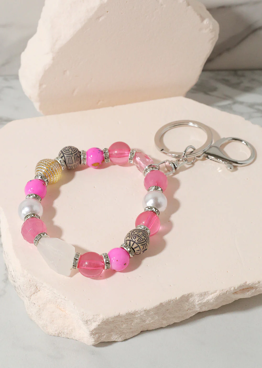 Colorful Stone Keychain Bracelet - Image 9