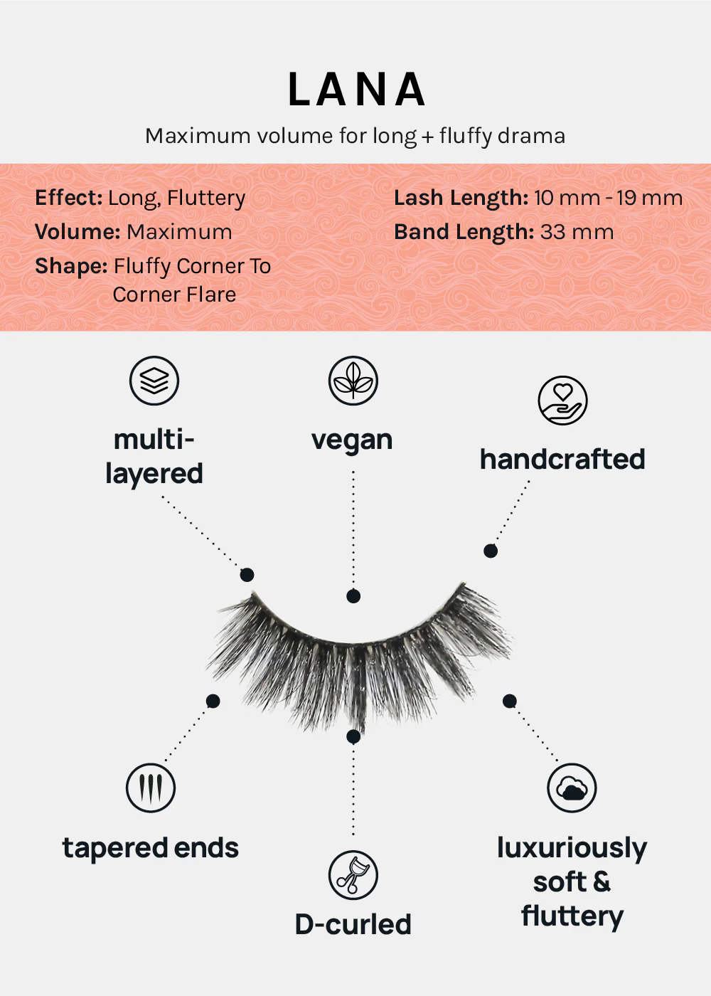 D-LUX Curl Premium Faux Mink Lashes - Lana - Image 4