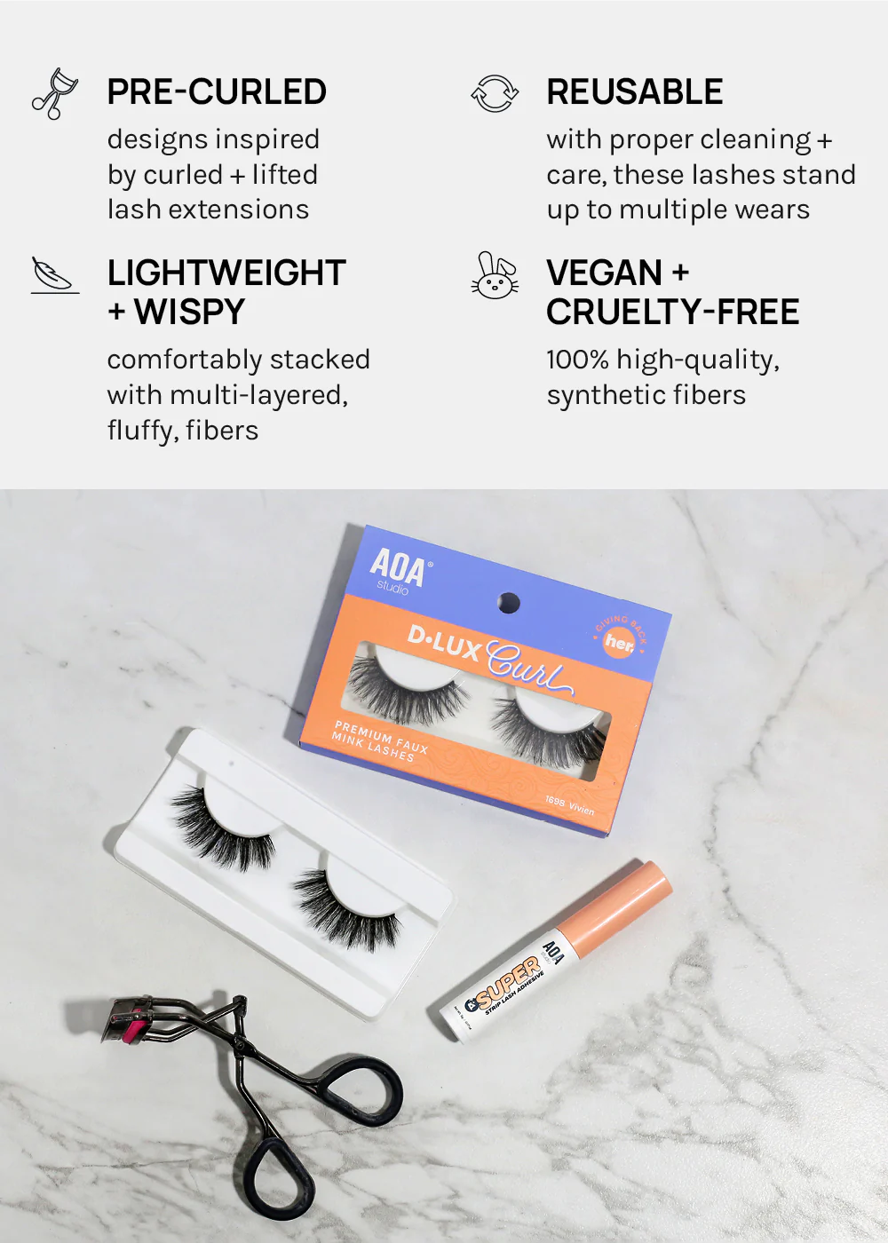 D-LUX Curl Premium Faux Mink Lashes - Lana - Image 7