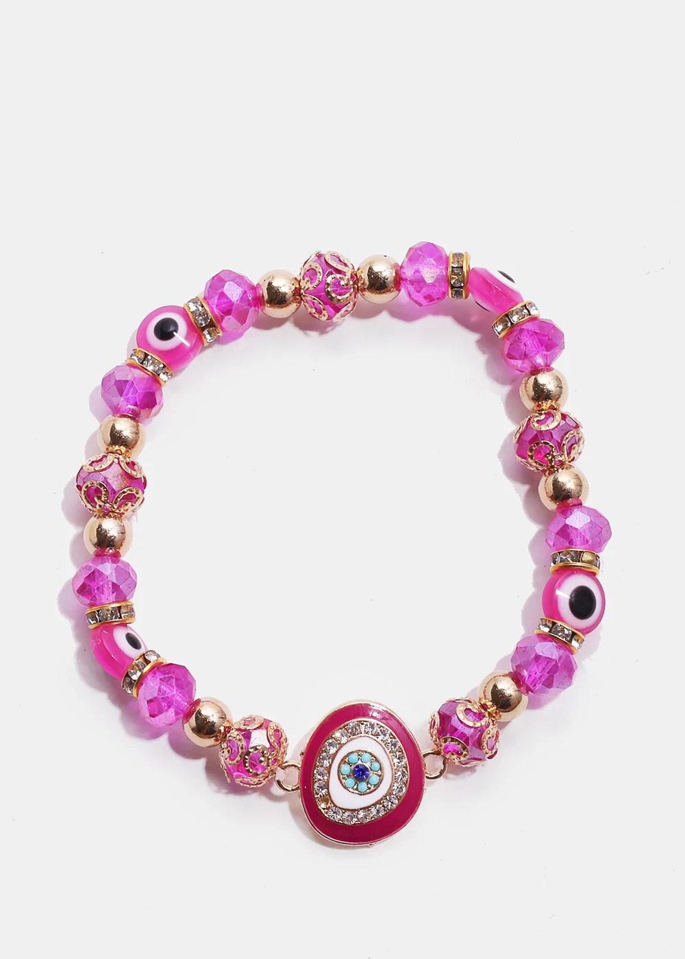 Dark Colored Evil Eye Bead Bracelet - Image 6
