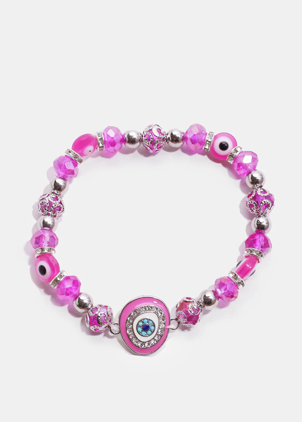 Dark Colored Evil Eye Bead Bracelet - Image 8