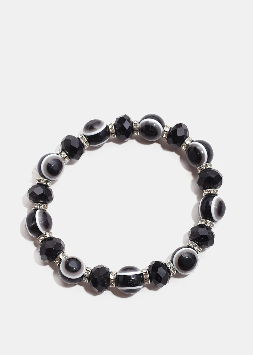 Dark Colored Evil Eye Bead Bracelet - Image 13