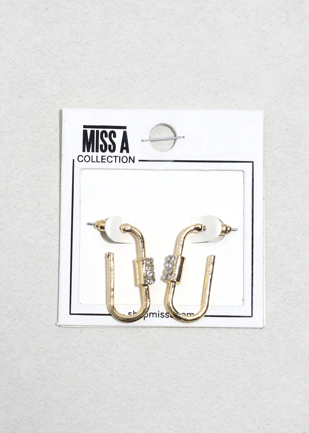 Dazzle Link Rhinestone Earrings