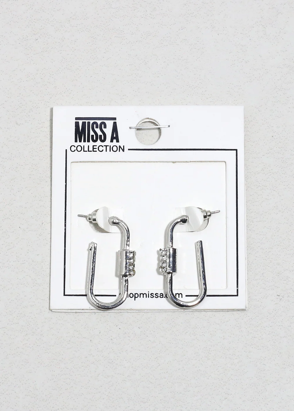 Dazzle Link Rhinestone Earrings - Image 3