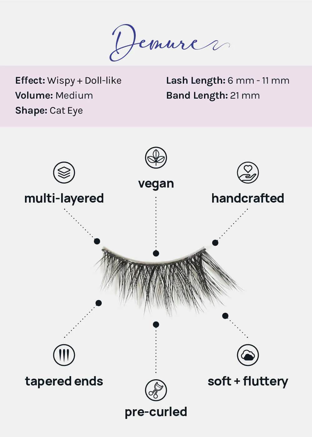 Demi-Dream Half Lashes – Demure - Image 4