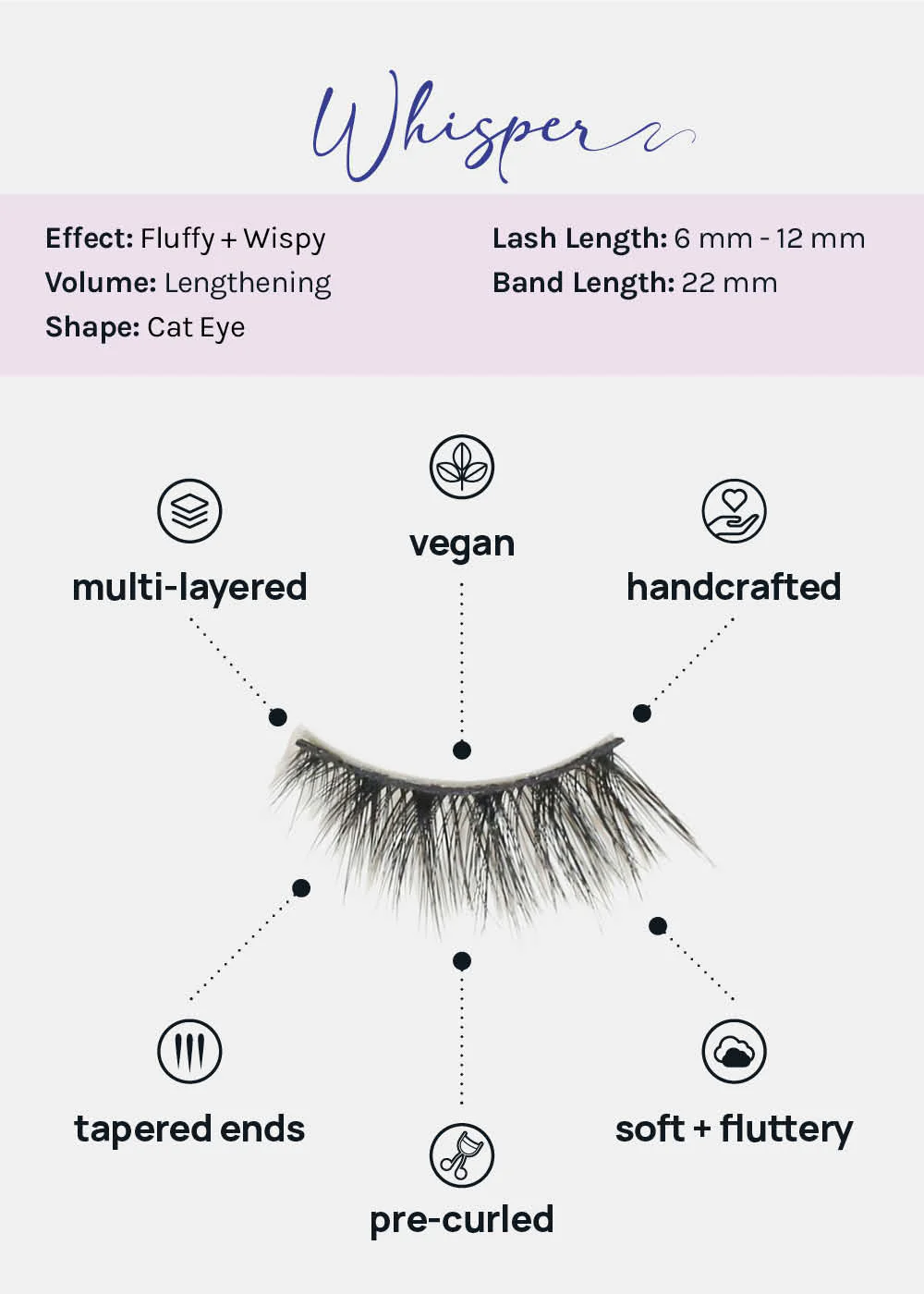 Demi-Dream Half Lashes – Whisper - Image 4