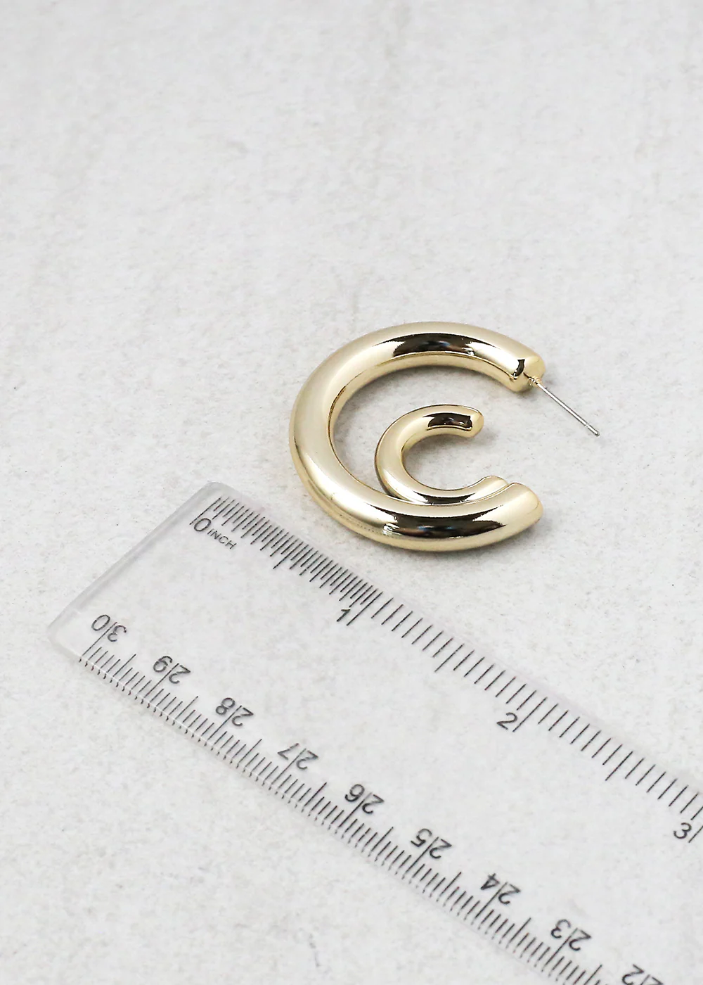 Double Crescent Hoop Earring - Image 4
