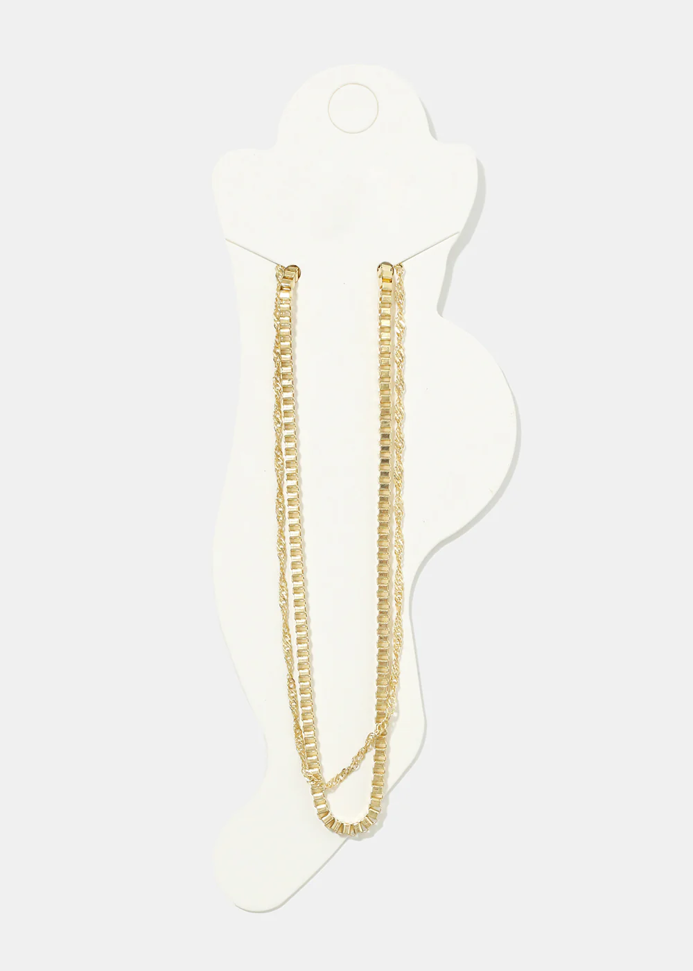 Double Layered Chain Anklet - Image 2