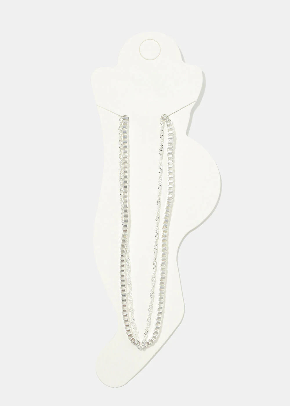 Double Layered Chain Anklet - Image 3