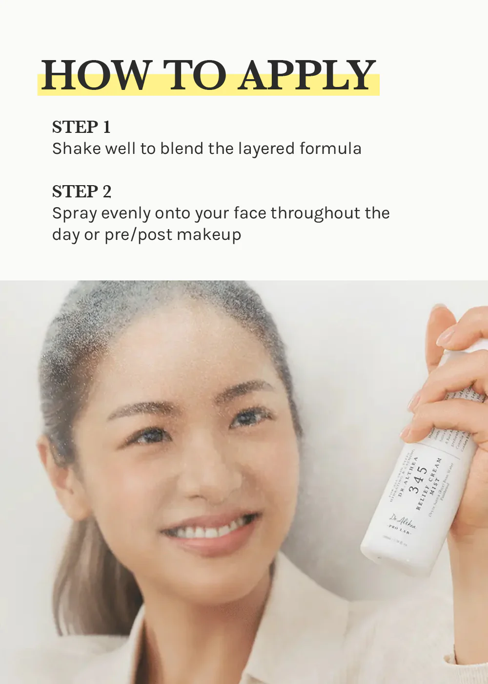 Dr. Althea 345 Relief Cream Mist 60ml - Image 6