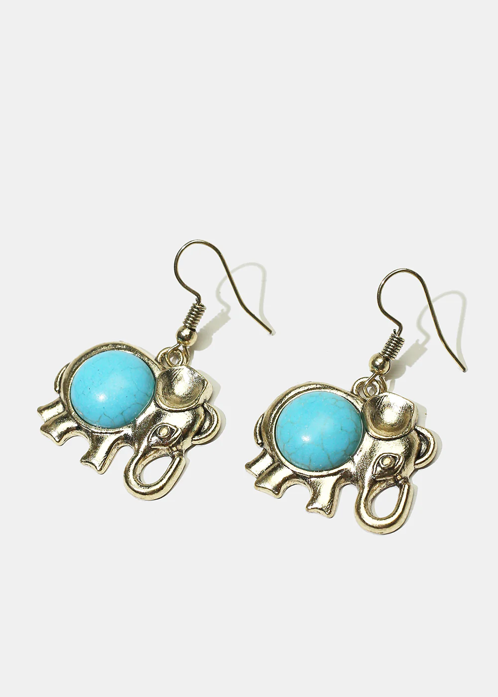 Elephant Stone Dangle Earrings - Image 2