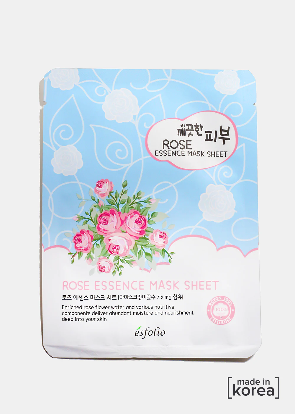 ESFOLIO Essence Mask Sheet - Rose