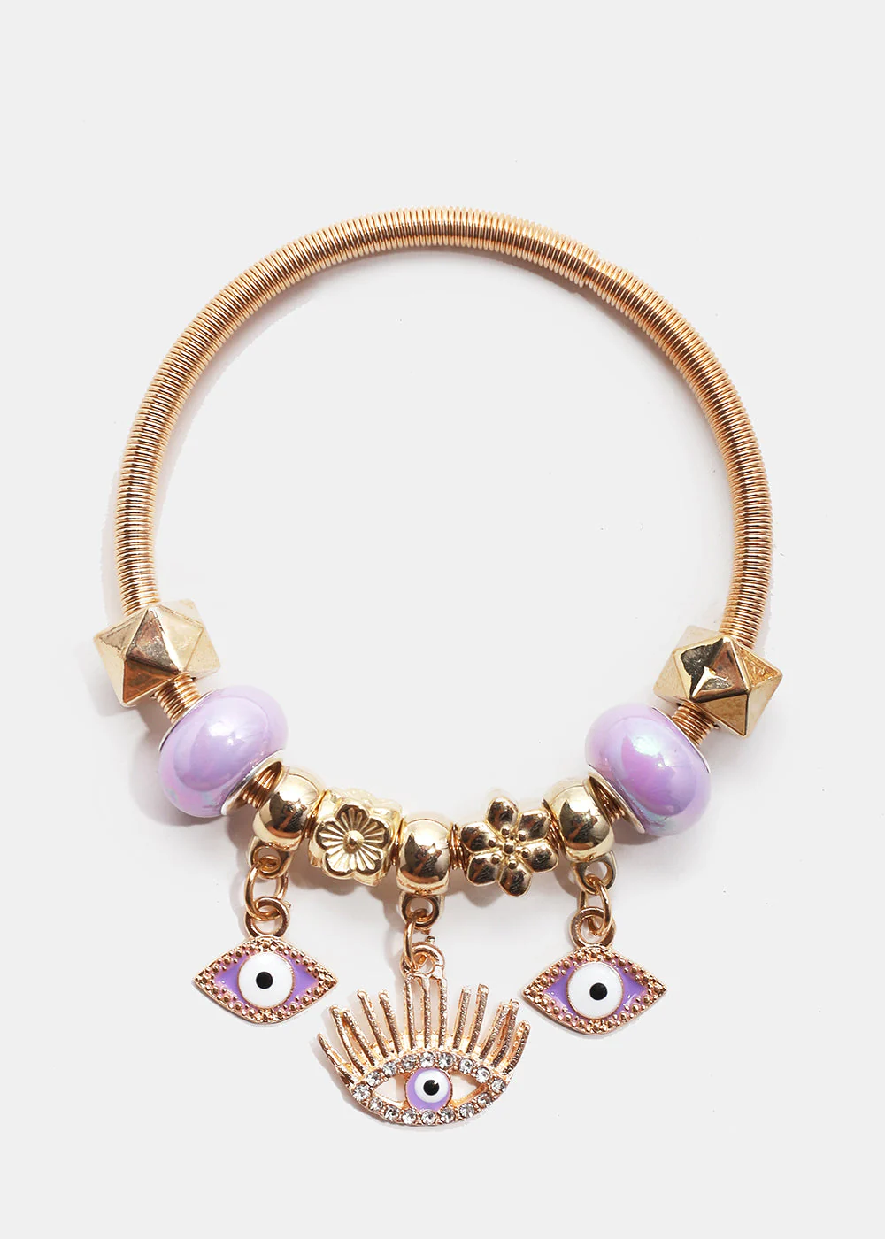 Evil Eye Charm Bangle - Image 3