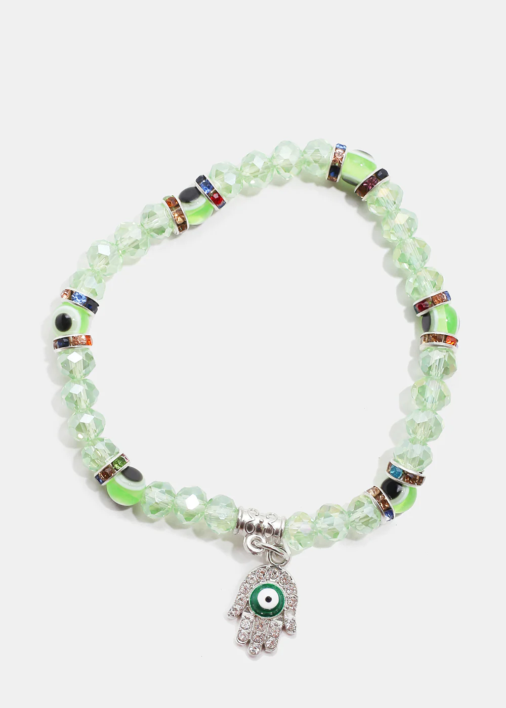 Evil Eye & Hamsa Hand Bead Bracelet - Image 10