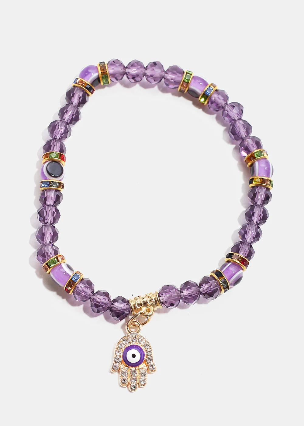 Evil Eye & Hamsa Hand Bead Bracelet - Image 13
