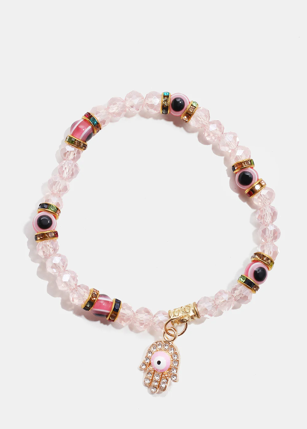 Evil Eye & Hamsa Hand Bead Bracelet - Image 5