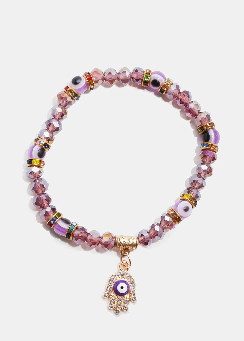 Evil Eye & Hamsa Hand Bead Bracelet - Image 6