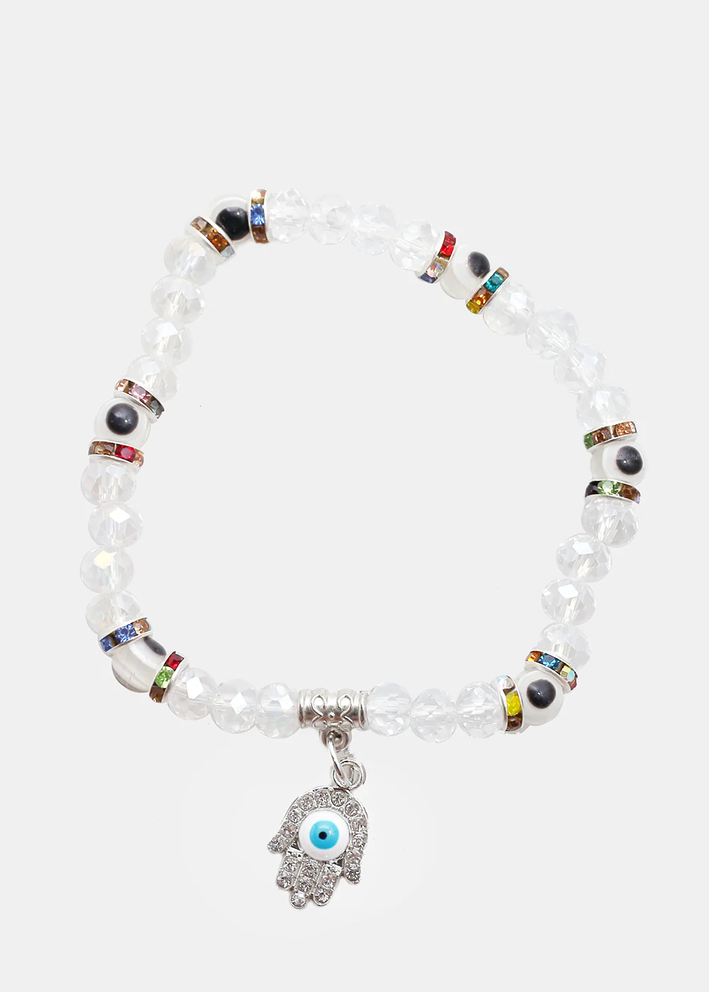 Evil Eye & Hamsa Hand Bead Bracelet - Image 8